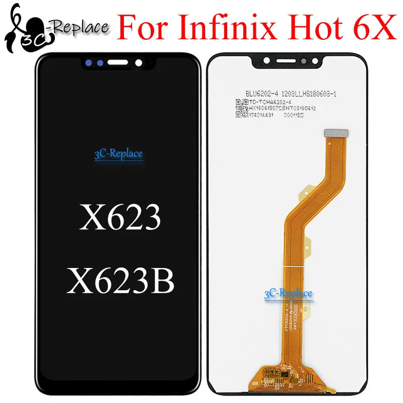 استبدال شاشة لمس LCD لجهاز Infinix Hot 6X بحجم 6.2 بوصة – تقييم شامل لـ FPC6202 4
