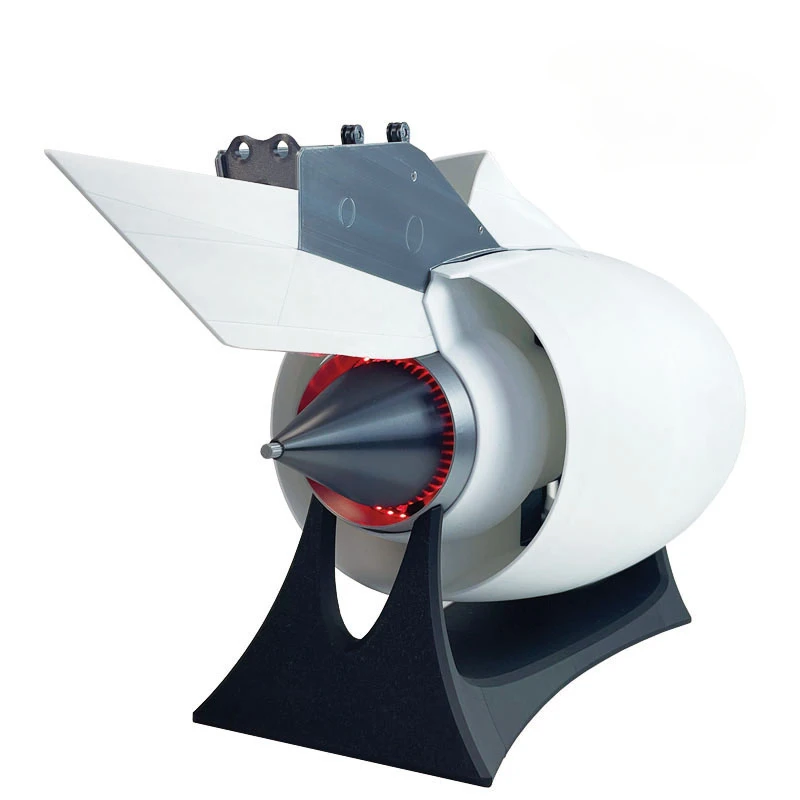 Modelo de motor Turbofan de aviación, velocidad ajustable, luminoso, tecnología de impresión 3D, enseñanza, adornos de escritorio de alta gama, juguete de Boutique