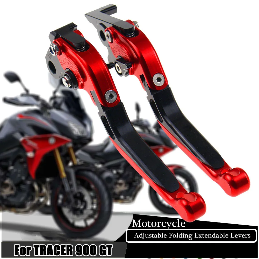 Motorcycle Brake Clutch Levers For Yamaha TRACER 900 GT 2018-2019 CNC Folding Adjustable Retractable Motorcycle Levers Handle