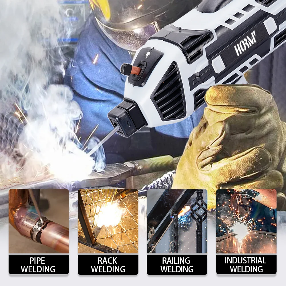 220V Handheld Arc Welder Electric Welding Machine Semi-automatic Digital Smart Welder Current Thrust Adjustment Welder Tool