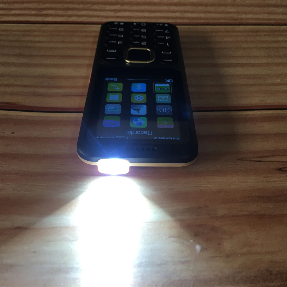 2026 BigHorn Push Button Mobile Phone 2.4' Display Three SIM Bluetooth Flashlight MP3 MP4 Wireless FM Camera Vibration Feature