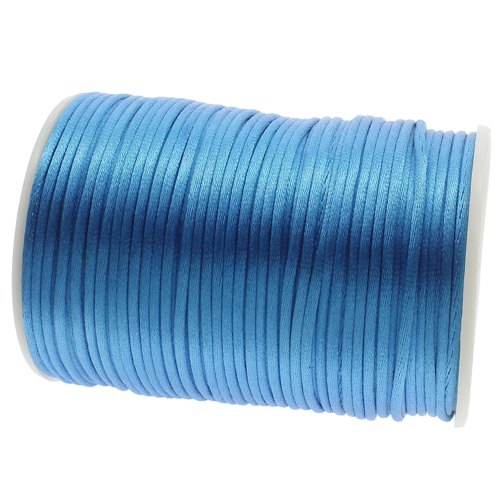 100m 2mm Nylon Cord Thread Chinese Knot Macrame Cord Plastic String Strap DIY Rope Beads Necklace European Bracelet  Making