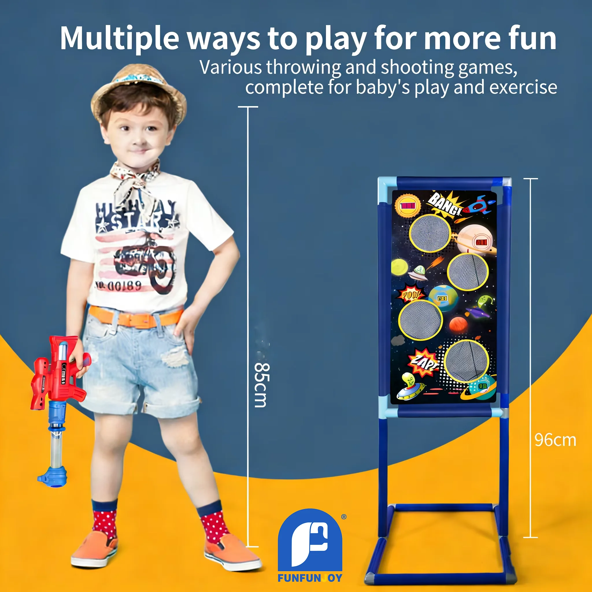 ชุดปืนของเล่นลูกบอลโฟม กระสุนนิ่ม ปลอดภัยสำหรับเด็ก ของเล่นเสริมพัฒนาการ พร้อมระบบบันทึกคะแนน เกมสนุกสำหรับเด็กและผู้ใหญ่ แข่งขันได้