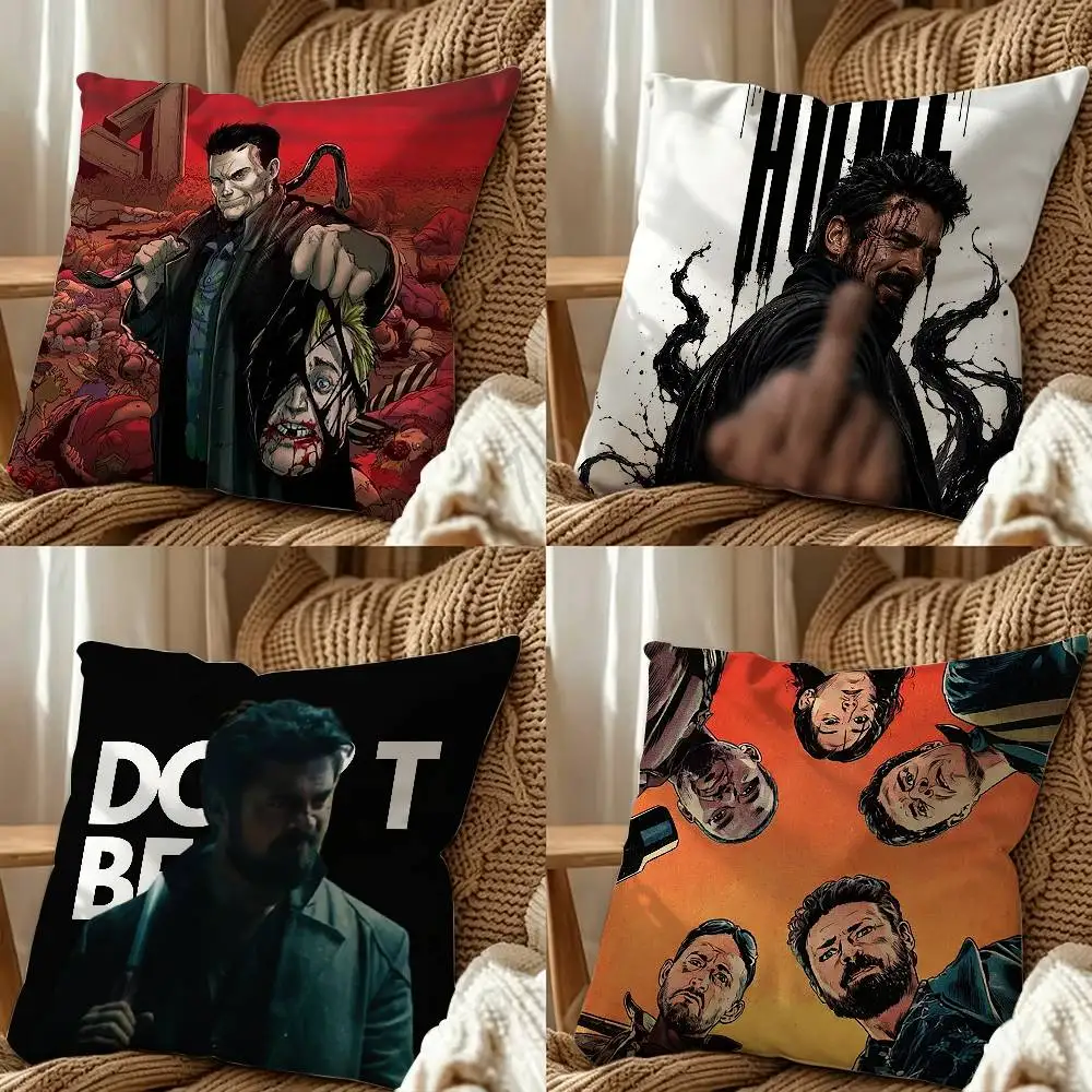 Billy Butcher Double-Sided Printed Cushion Cover Bedroom Bedside Sofa Pillow Case