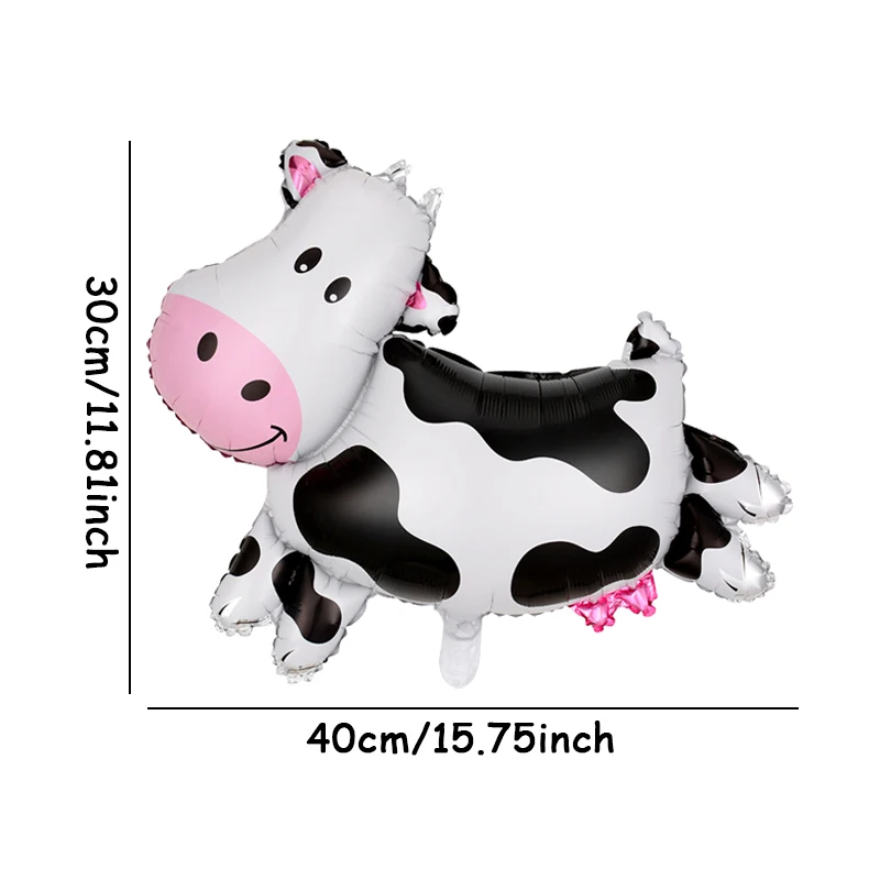 Farm Cow Theme Birthday Party Animal Cow Decoration 0-9 Number Balloon Party Decoration Balloon Supplies For Baby Shower Wedding