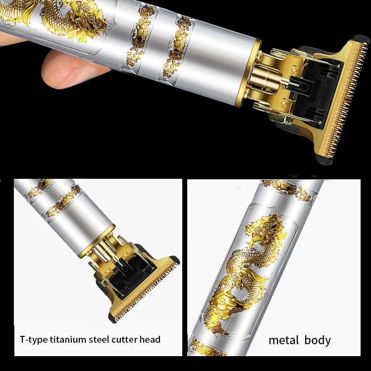 Electric Hair Clipper Professional USB Cordless Clipper Professional Beard Trimmer Haircut Grooming Kit Hair Cutting Machine