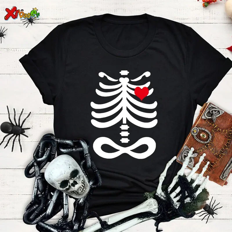 birthday present Shirt Skeleton Family T shirt Party Shirt Funny Boy Teenager Girl Clothing Children Clothes Clothing Outfit
