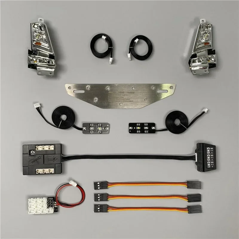 RC Model Voltage 5V Headlamp Lamp Group Suit for 1/14 Tamiya RC Truck Trailer Tipper Volvo FH16 750 56362 DIY Parts