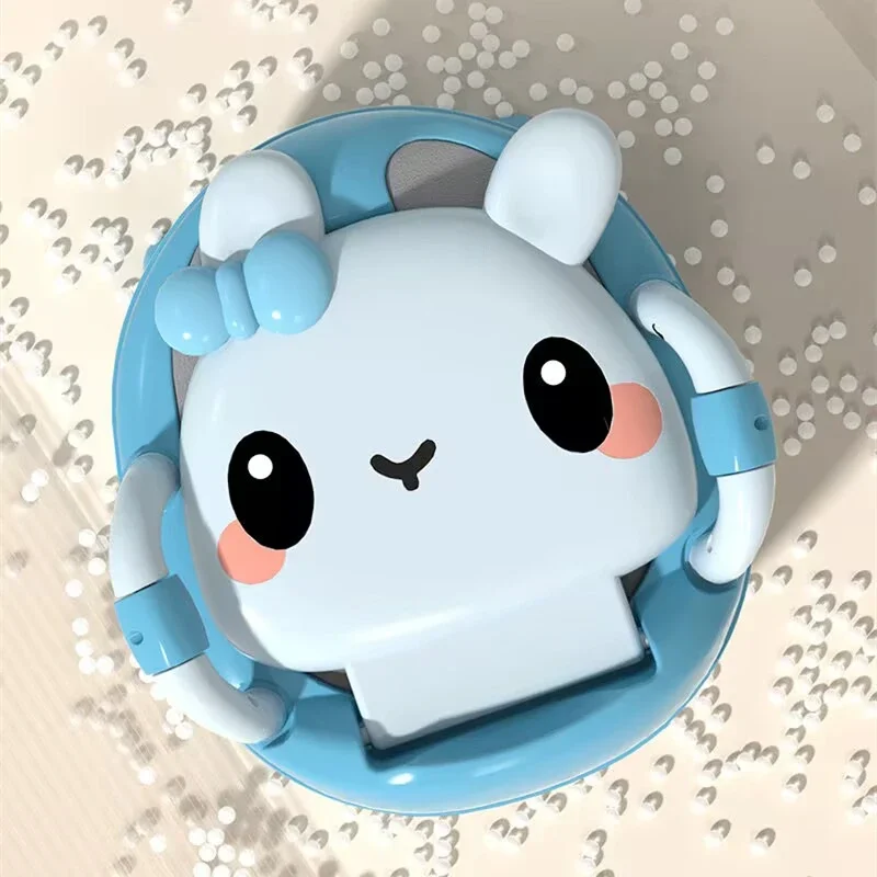 Portable Kids Toilet Seat Baby Bowl Toilet Potty Training Seat with Backrest and Anti-slip Cartoon Toddlers Potty Commode Chair