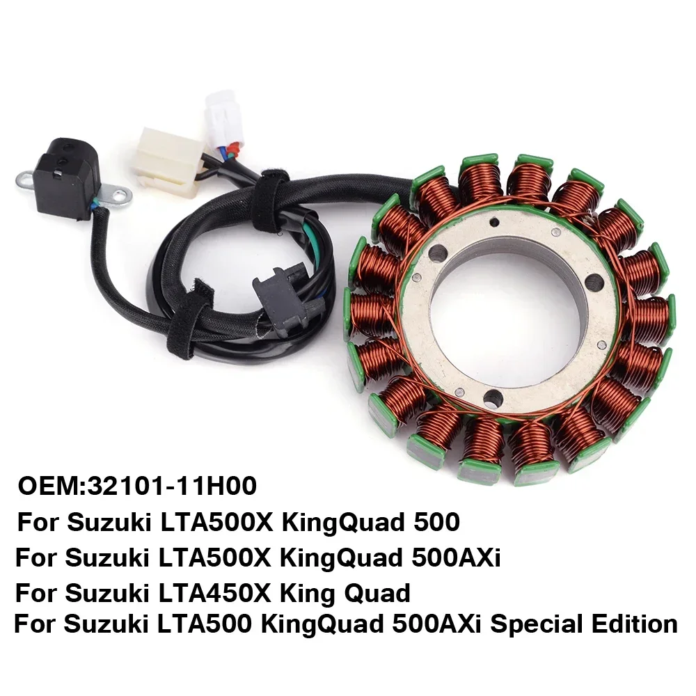 

Motorcycle Generator Stator Coil For Suzuki LTA500 LTA500X LTA450X LTA 500 450X 500X King Quad 500 500AXi KingQuad 32101-11H00