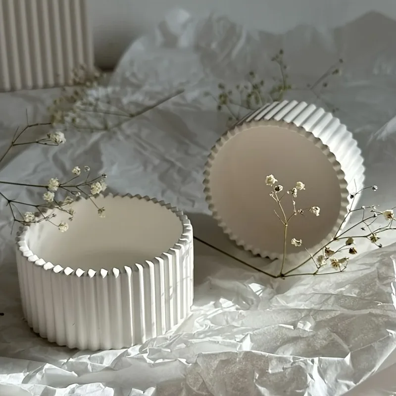 

Полосатый основа для свечи, силиконовые формы, сделай сам, гипсовый бетон, ящик для хранения, декоративный орнамент, смоляная форма, домашние ремесленные изделия, литье