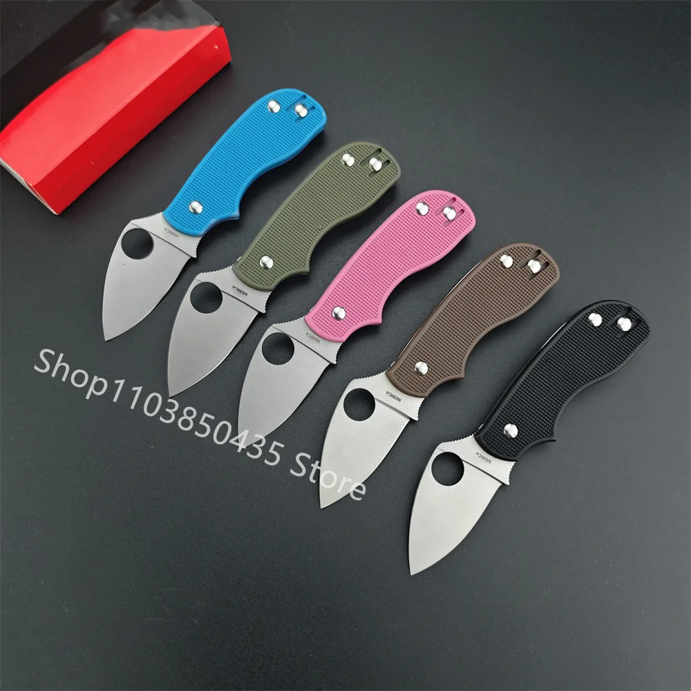 Newest C154 EDC Pocket Knife Mini Folding Knife Nylon Fiber Handle Tactical Hunting Tool Outdoor Portable Camping Knives