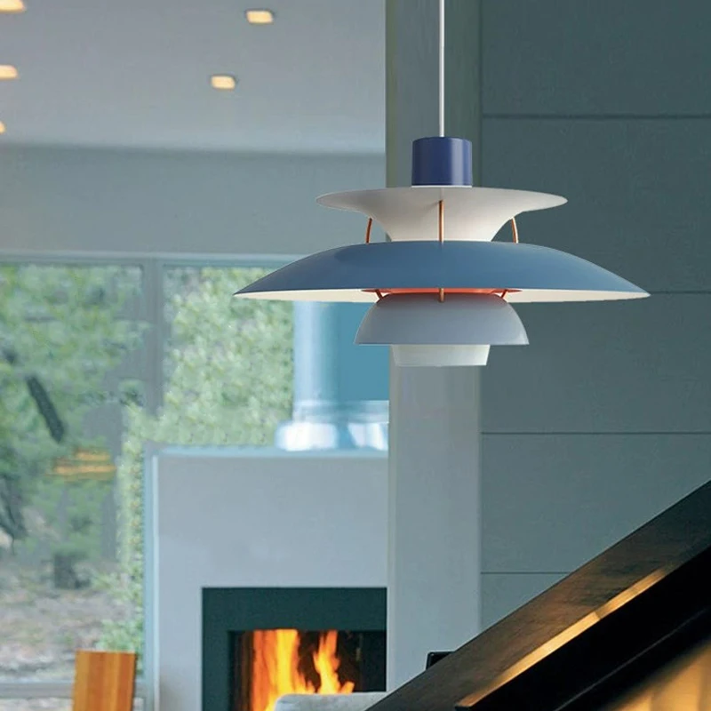 

AiPaiTe Nordic Pendant Light PH5 Flying Saucer Design Bedroom B&B Simple Modern Dining Room Bar Bedside Chandelier.