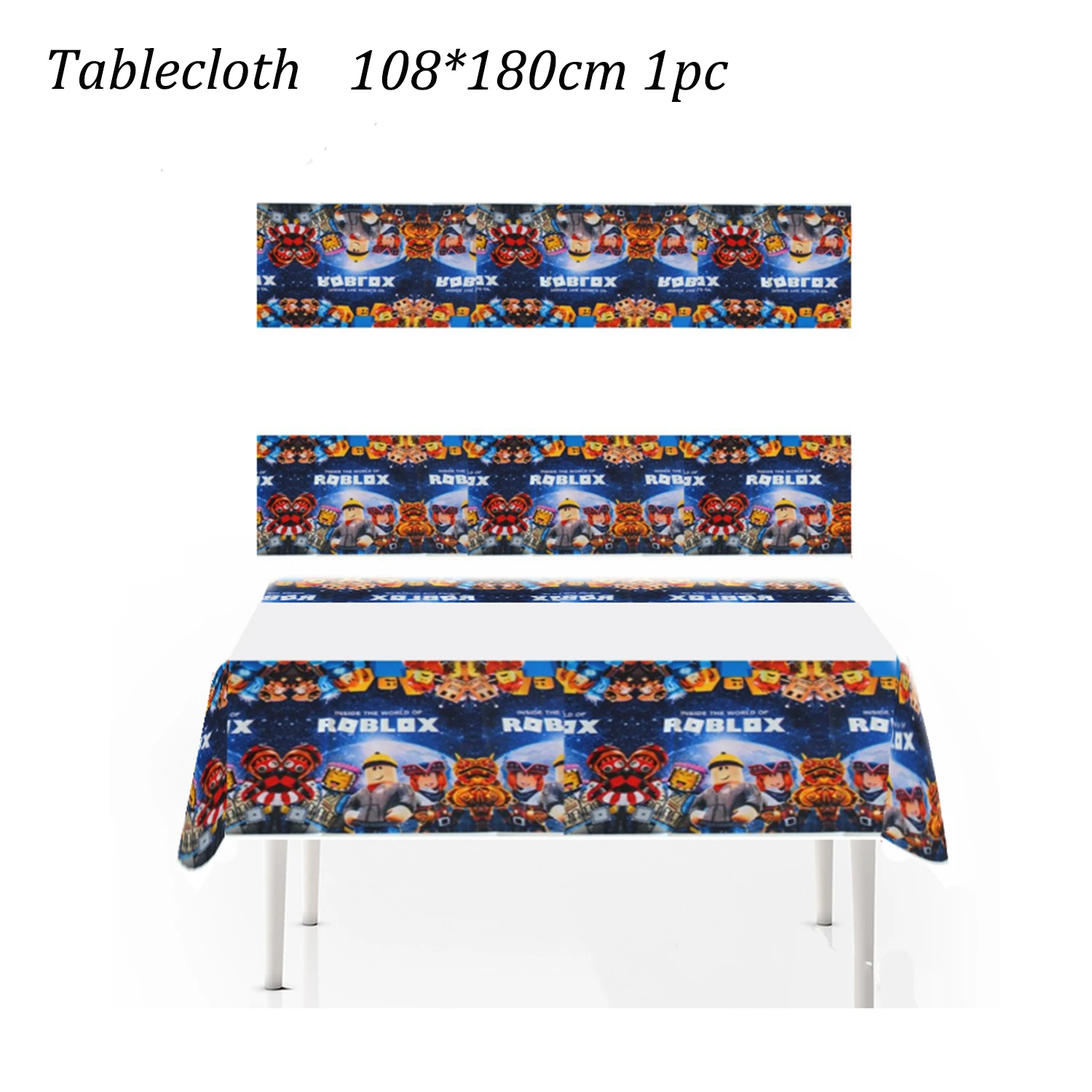 Roblox Geburtstagsparty-Dekorationen, Roblox-Spiel, Feier, Party, Luftballons, Einweggeschirr, Tassenteller, Babyparty-Spielzeug