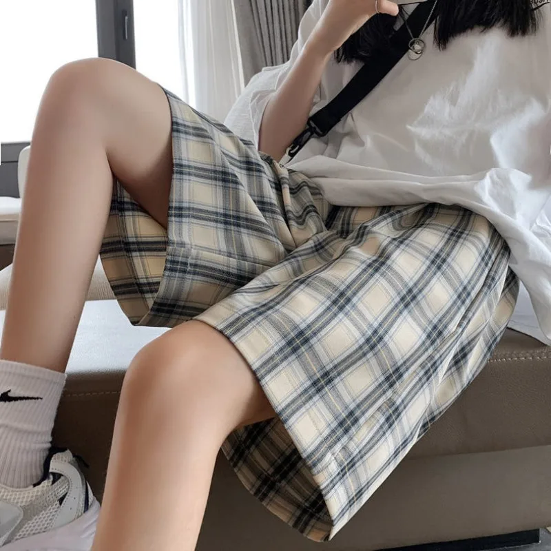 

2025 Summer New Women's Fashion Shorts Ladies Casual Sports Shorts Female's High Waist Wide Shorts