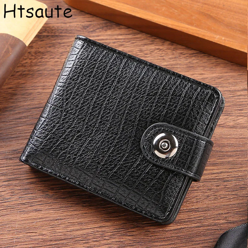 

Classic Retro Style Wallet PU Leather Men Wallets Short Male Purse Card Holder Wallet Men Fashion High Quality Purse