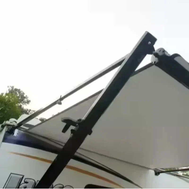 Manual Modular Retractable RV Awning Full Set Assemblies For 5th Wheel Travel Trailers Toy Haulers Outdoor Vehicle