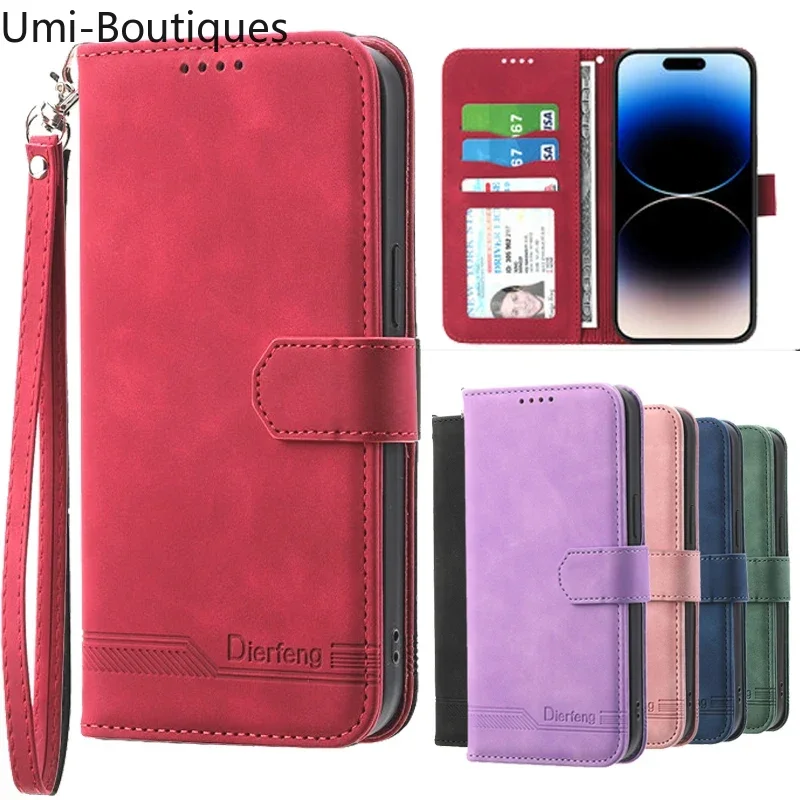 

For OPPO A58 4G Leather Case on For OPPO A58 A18 A38 4G A78 5G A17 OppoA58 A 58 Wallet Card Holder Stand Book Cover Funda