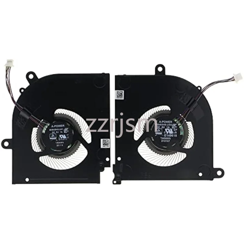 CPU GPU Cooling Fan for MSI Stealth 15M A11UEKV-009US MS-1563 BS5405HS-U4W BS5405HS-U4X