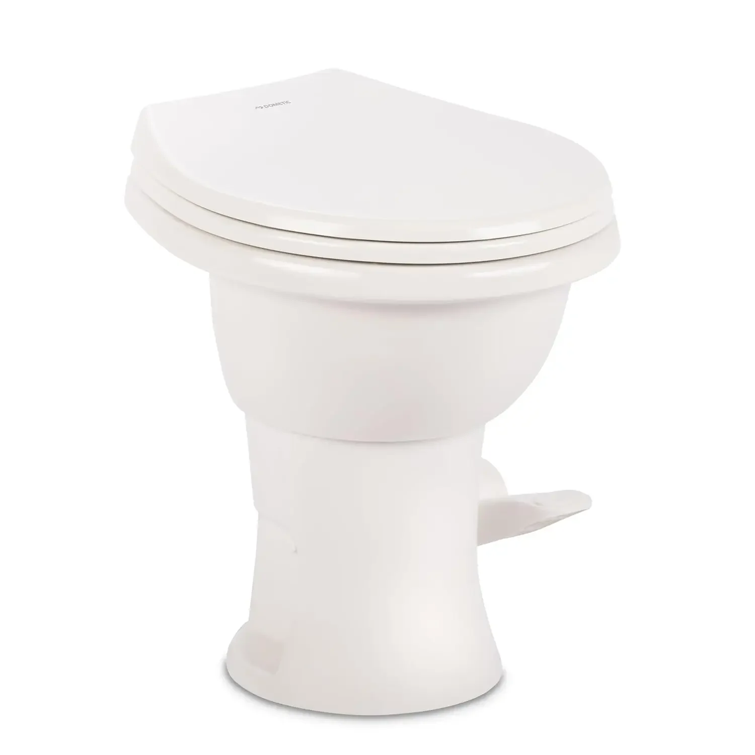 

Model 410 Complete RV Toilet – Round Porcelain Bowl, Universal Fit & 2-Bolt Mount, 18" Chair Height, Customized
