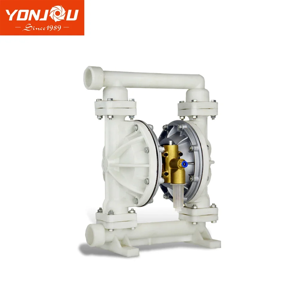 YONJOU QBY-25 1 inch Stainless Steel PP Aluminum alloy Air Operated Driven Pneumatic Double Diaphragm Pump