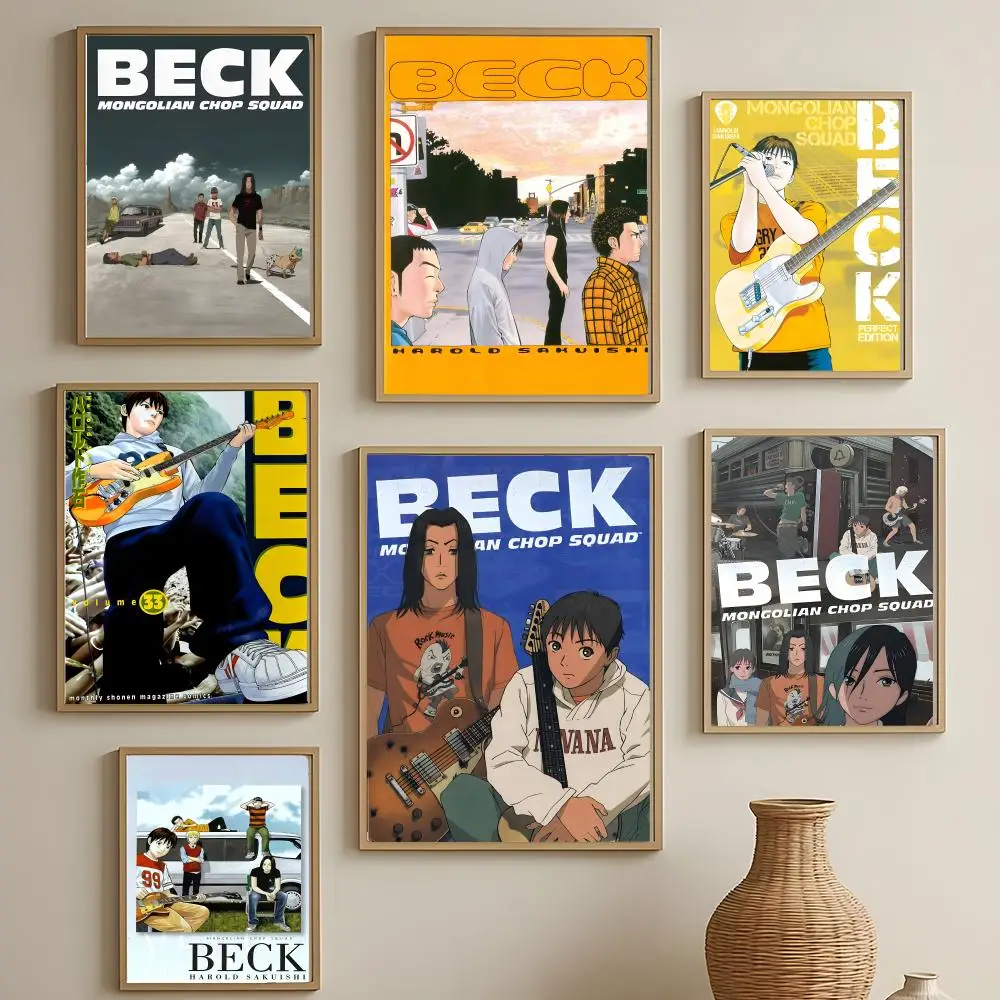 Popular Anime BECK Mongolian Chop Squad Poster Versatile HD Waterproof Wall Art Self-Adhesive Decor for Any Space Ideal Gift