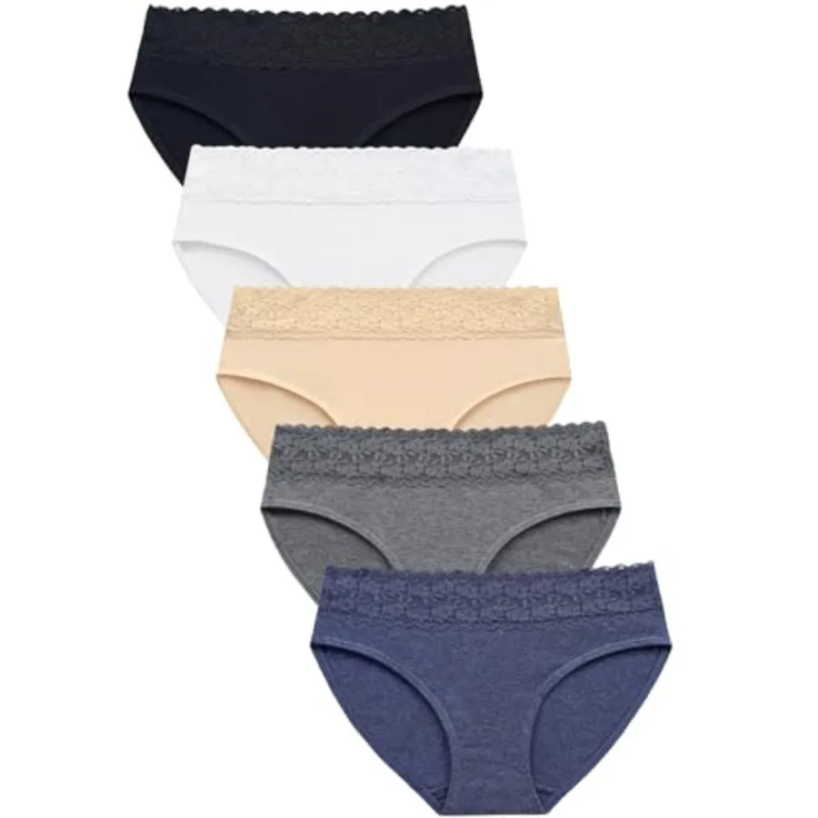

Wealurre for Women Bikini Underwear Hipster Underpants Briefs Pack