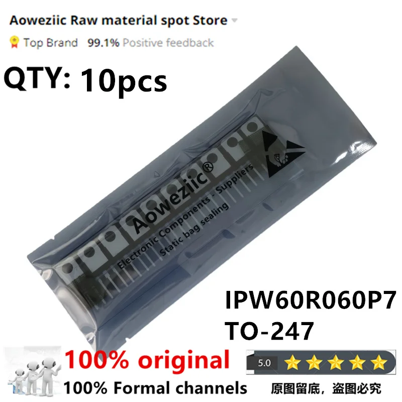 Aoweziic  2023+  100% New Imported Original  IPW60R060P7 60R060P7   MOS FET  650V   48A