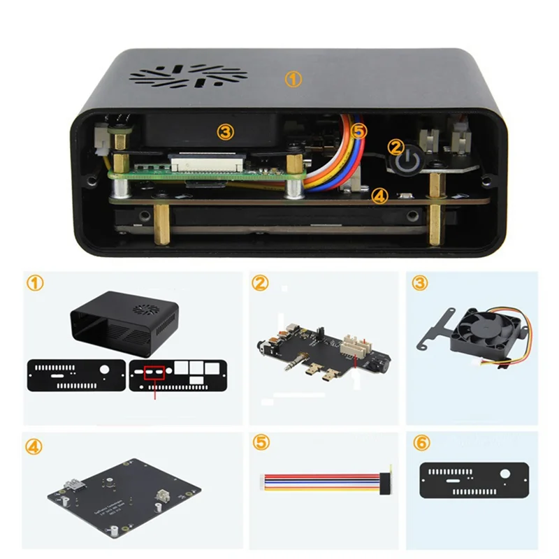 

Y19A Naspi Kit+Metal Case+X823 Expansion Board+X-C1 Board+PWM Fan For Raspberry Pie SATA HDD/SSD Hard Disk NAS Storage Server