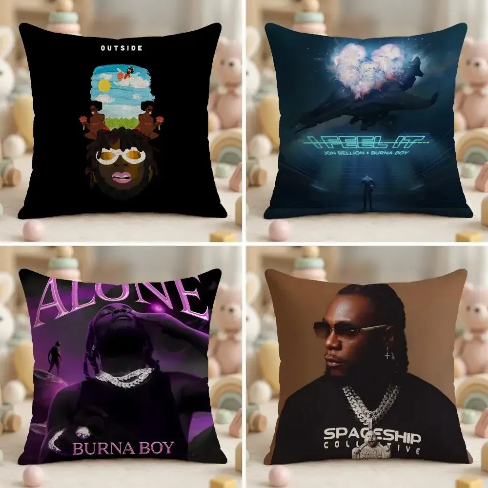 Famous Singer B-Burna BoyS Cushion Cover Ultra Soft Throw Pillow Cover Skin Friendly for Sofa Bed Home Decor Gift