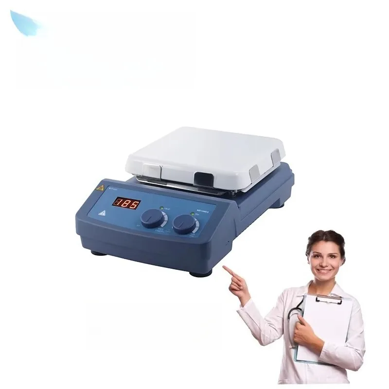 LED Digital 7"Square Industrial Hotplate Magnetic Stirrer