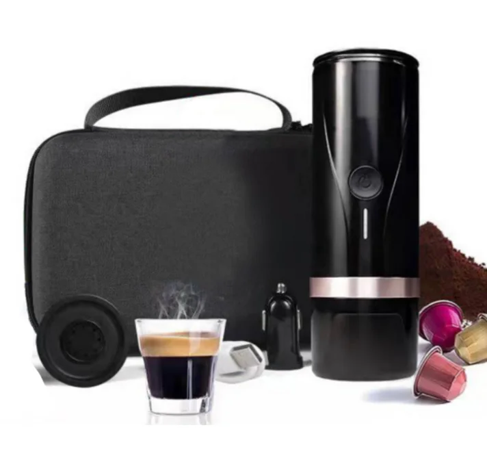 Good sale Custom logo Use Espresso Coffee Maker Instant Capsule Coffee Maker Outdoor Mini USB Machine Aluminum Portable Travel