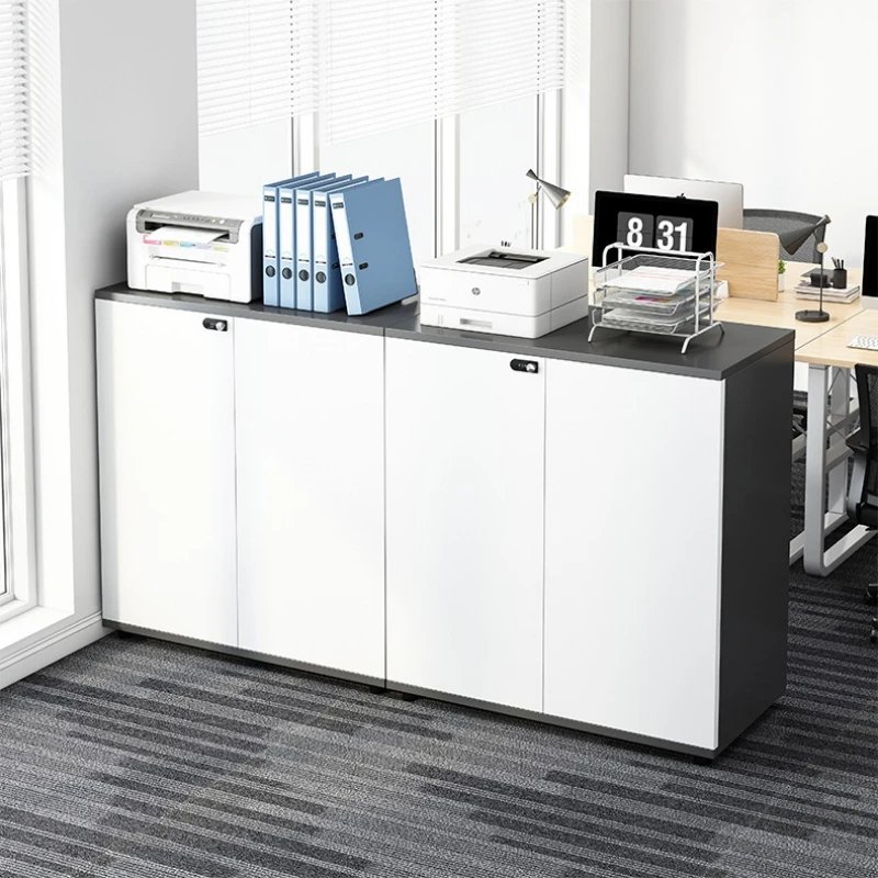 

office wooden Storage locker File partition floor-to-ceiling storage cabinets Lockable armoire de rangement office furniture