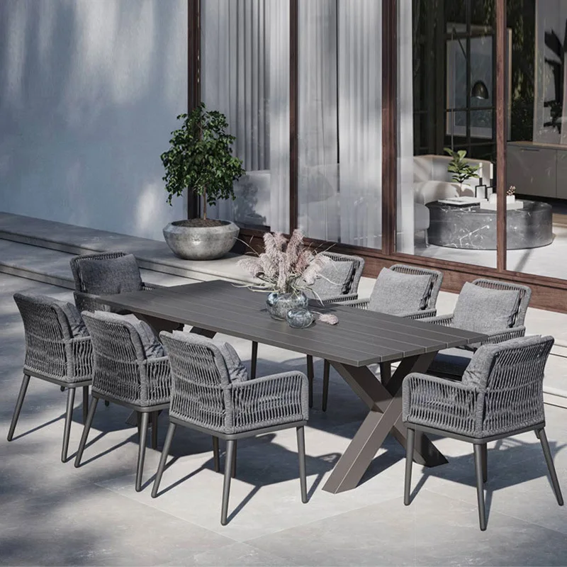 

Customizable balcony villa waterproof sunscreen outdoor courtyard bed and breakfast rattan chair