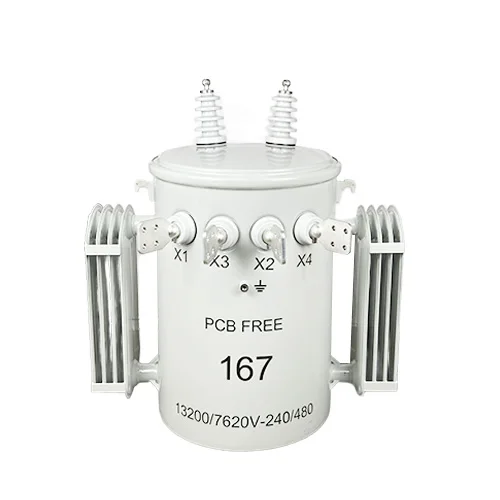 

100KVA 167KVA 250KVA Single Phase Primary Voltage 11kv 13.8kv Secondary Voltage 120/240/400v Pole Mounted Transformer 50Hz 60Hz