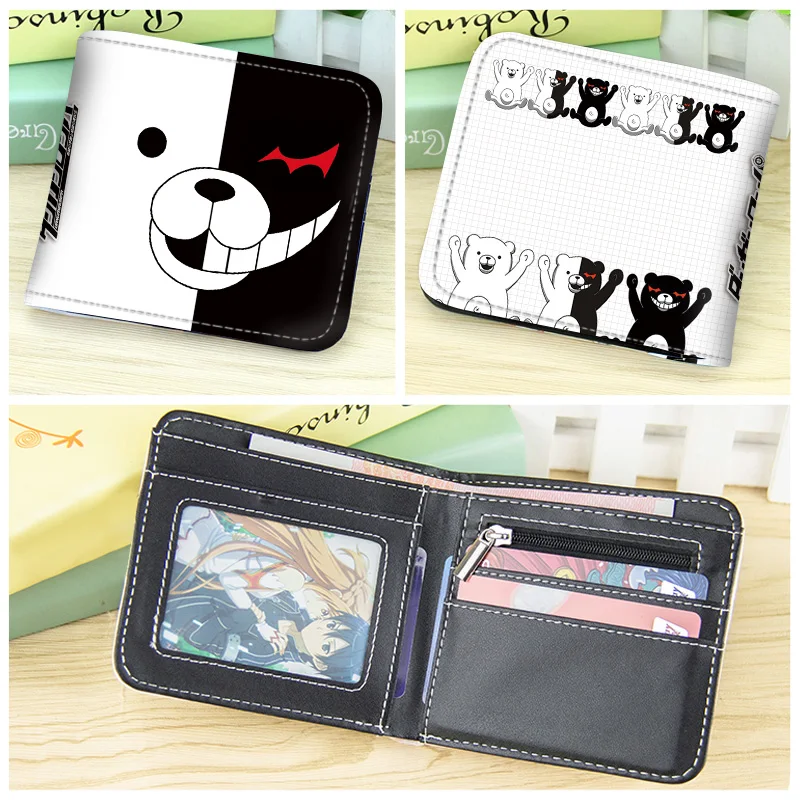 Anime Danganronpa Männer Geldbörsen Monokuma Cartoon Kurze Geldbörse Mit Münzfach – Detail 9