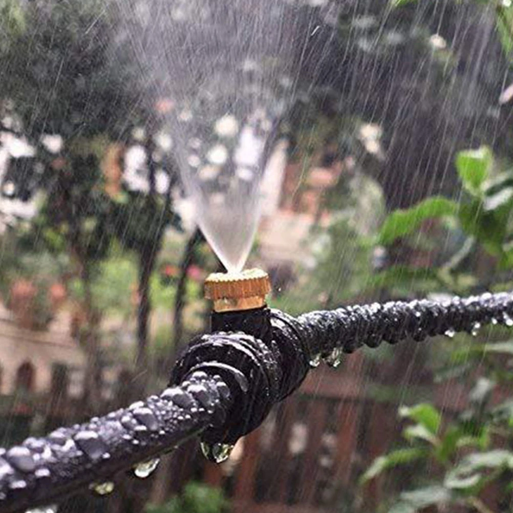 

10 Pcs Head Atomizing Nozzle Hose Pipe Cooling Misting System Outdoor Copper Nozzles