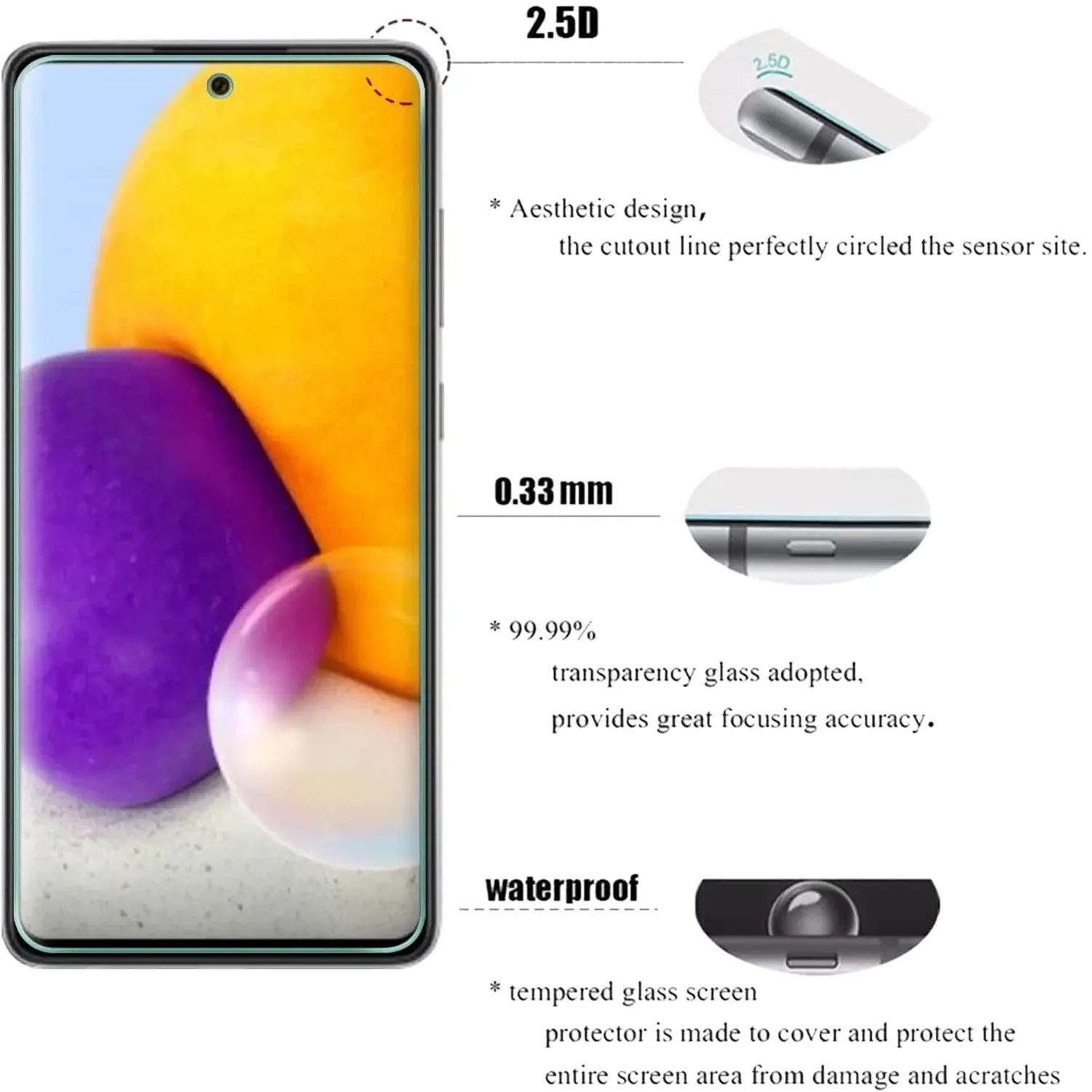 2/4Pcs 9H Tempered … - image