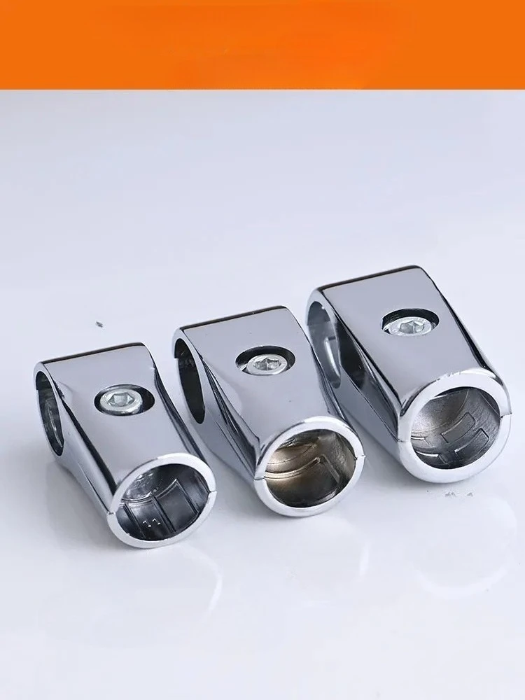1PCS 16/19/25/32/38mm Pipe Joint  Tube Connector Display Rack Rod Support Holder Fixed Clamp Furniture Hardware