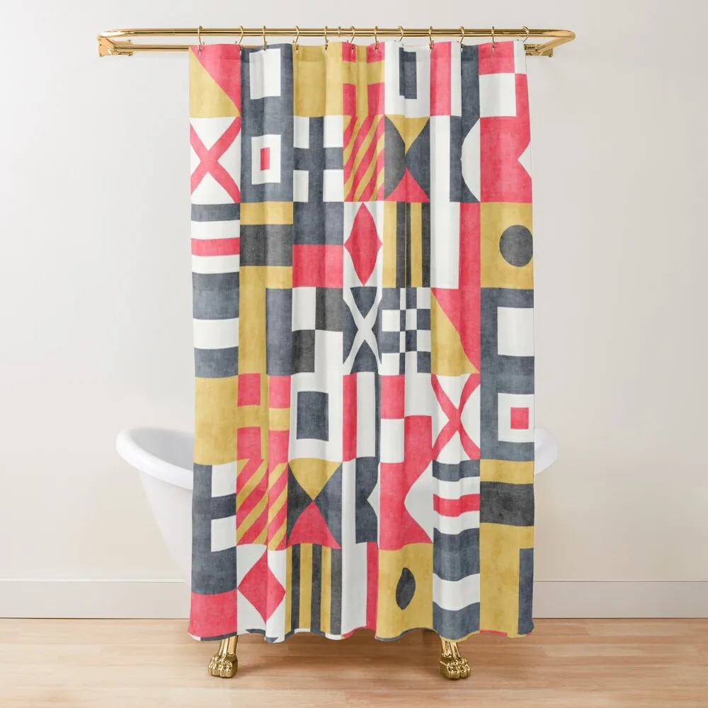 

Nautical Flags - maritime vintage Shower Curtain Shower Bathroom Shower Waterproof Curtain