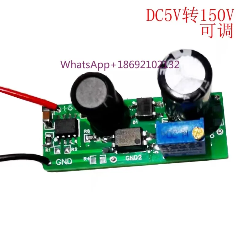 5V To 100V150V Isolated Adjustable Power Module DC Boost Charging Low Voltage To High Voltage Neon Lamp New