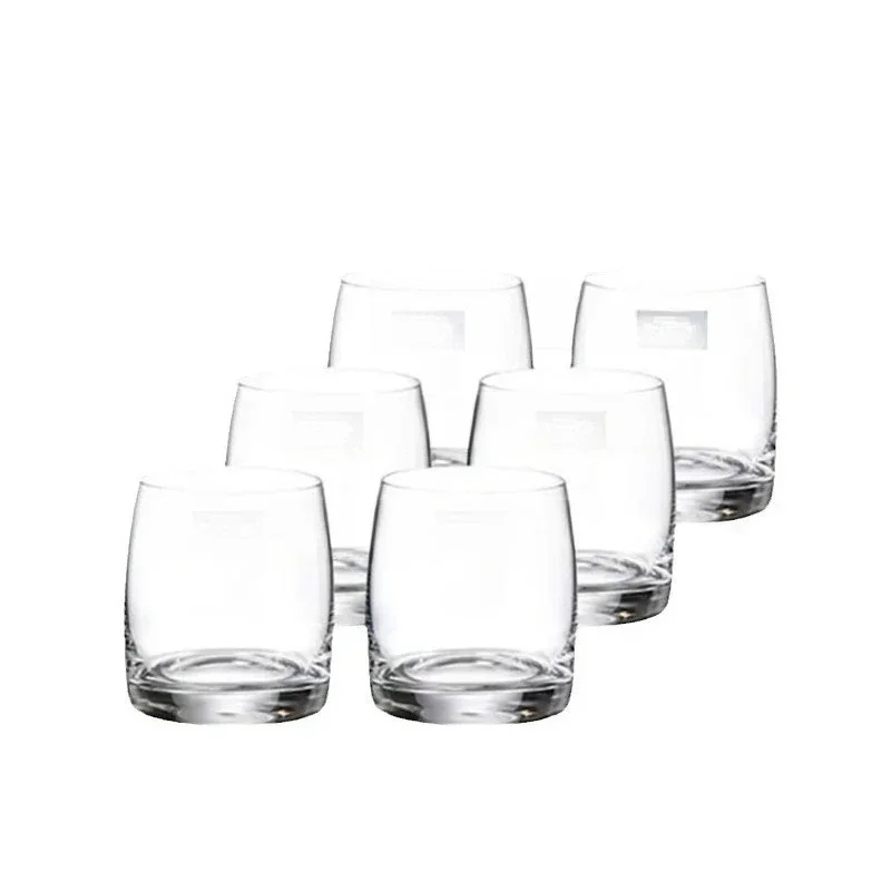 Czech whiskey glasses, green tea cups, beer glasses, drinks and water