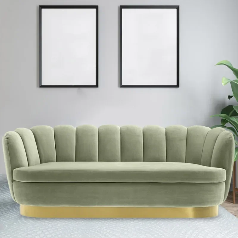 l # White Boucle Fabric Sofa Chair Living Room Home Furniture Single Seater Arm Chair Nordic Lounge Chair