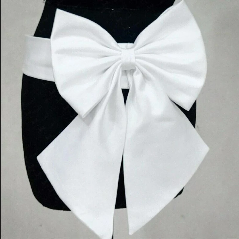 Taffeta Belt With Removable Decor Bow Wedding Dress Fashion Party Gown Knots Customized