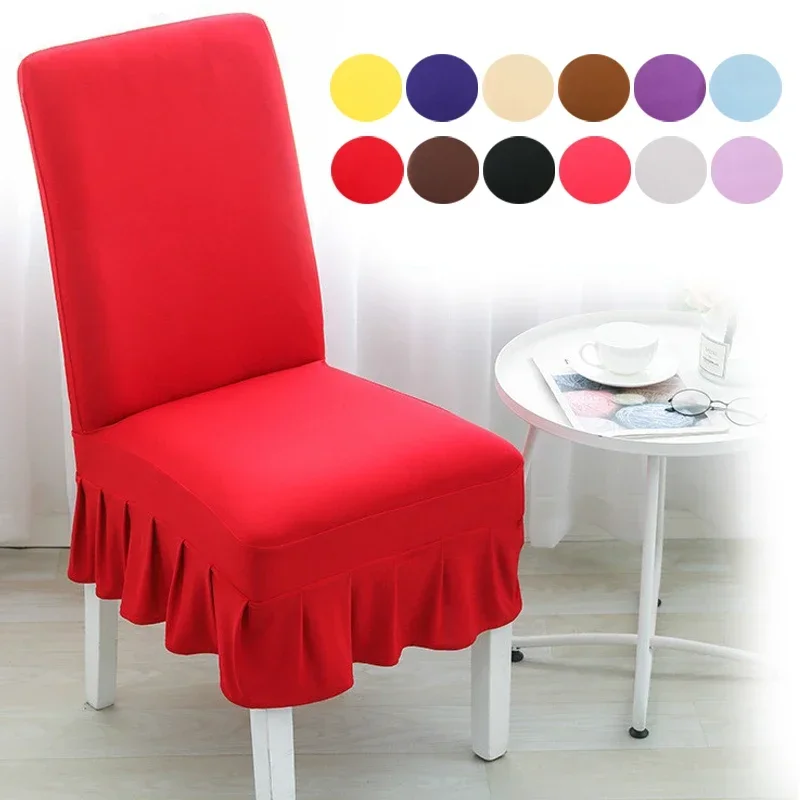 

Elastic Solid Color Chair Cover for Kitchen Restaurant Wedding Banquet Hotel with Elastic Chair Cover