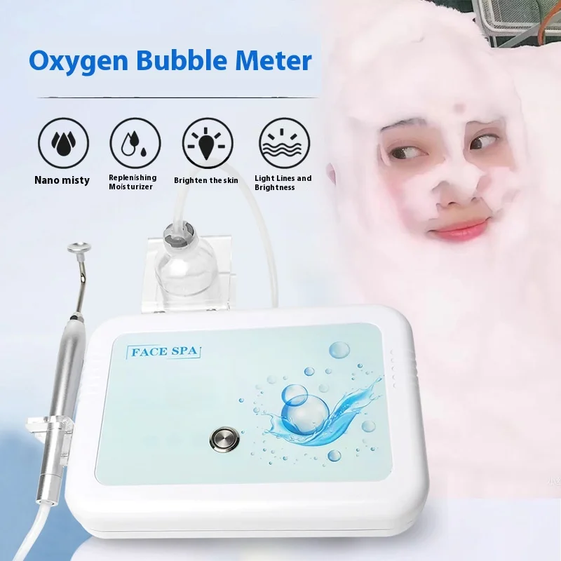 Clean mite face hydrotherapy oxygen instant noodles deep cleaning, whitening and rejuvenating oxygen bubble machine beauty