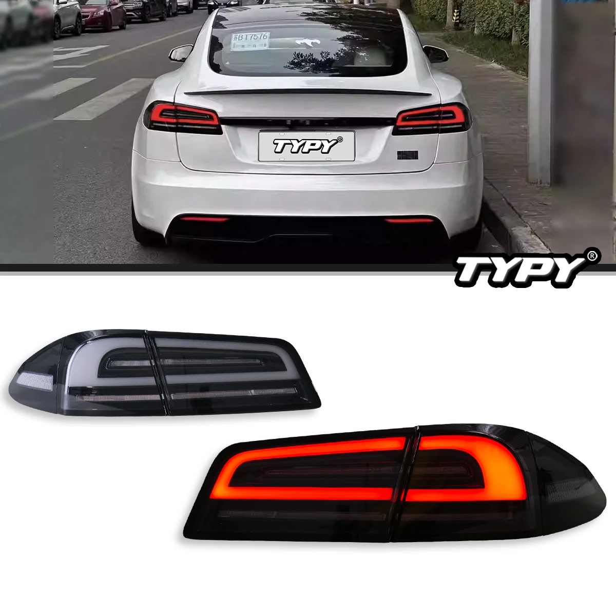 

TYPY New Style Taillight For Tesla Model S 2019-2021Turn Signal Brake Light Car Accessories