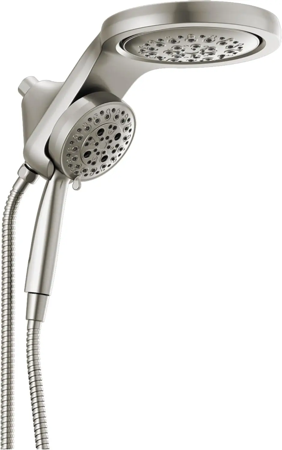 

HydroRain 5-Spray H2Okinetic Dual Shower Head with Handheld Spray, Brushed Nickel Shower Head with Hose, 2.5 GPM Flow Rate