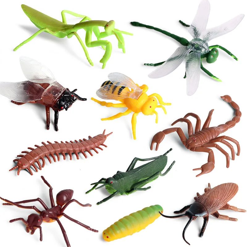 Simulated Animal Model Insects Mantis Ants Dragonflies Bees Centipedes Scorpions Cicadas Caterpillars Trickster Toys