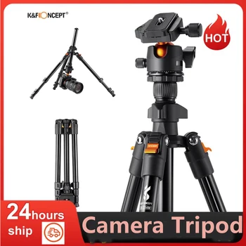 Camera Tripod Stand Aluminum Alloy Low Angle Photography Travel Tripod with Carrying Bag for DSLR Cameras